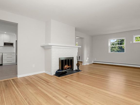Living room with fireplace