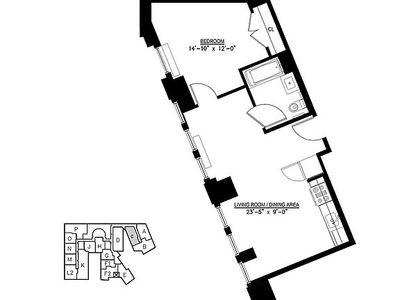 2nd image of 15 Park Row APT 8C