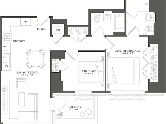 2nd image of 3 Court Sq #908