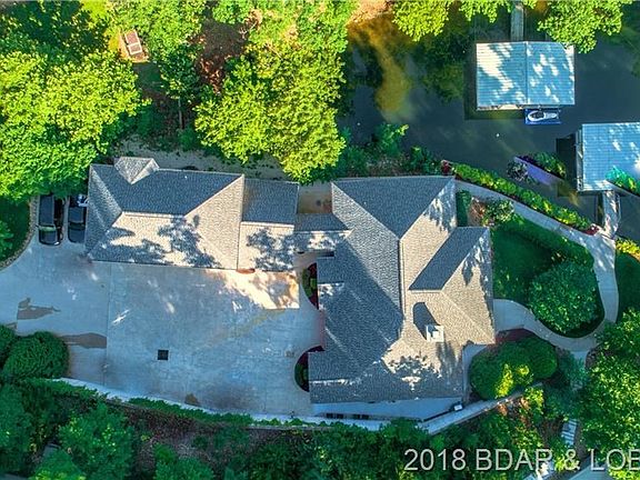 Aerial View of Home and Dock