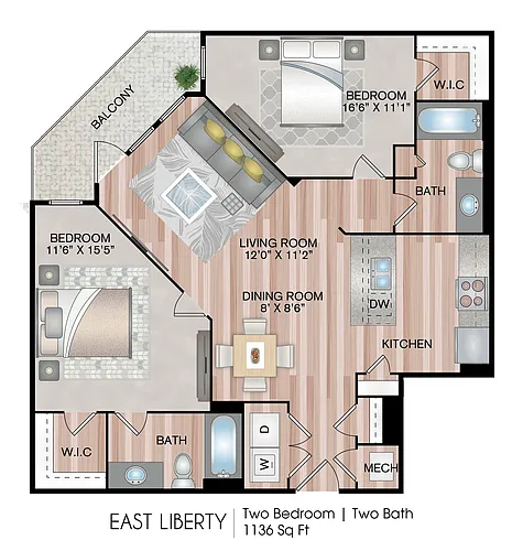Floor plan East Liberty