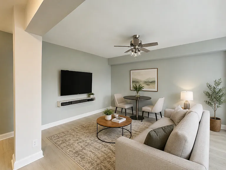 Virtually Staged Living/Dining Room