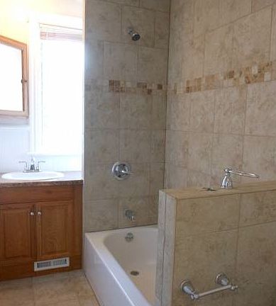 new tile bathroom