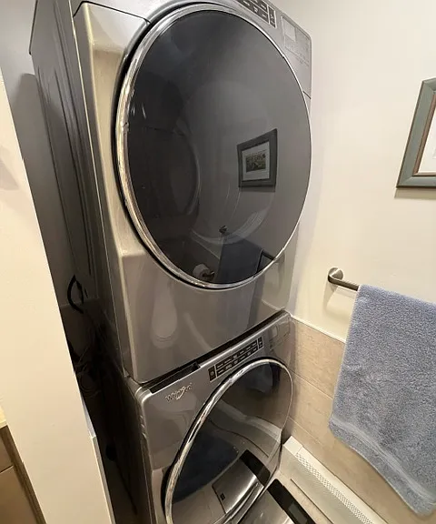 New washer and dryer.