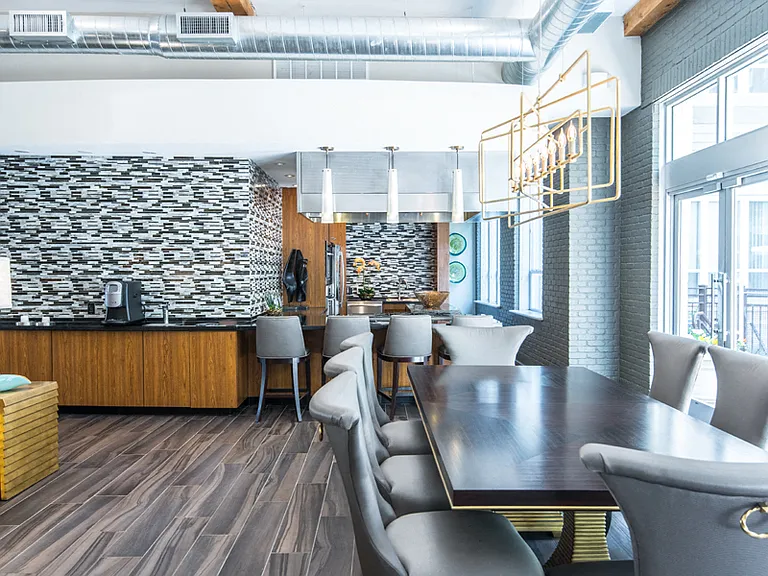 Resident lounge with catering kitchen