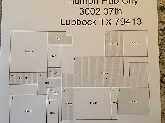 floor plan without garage