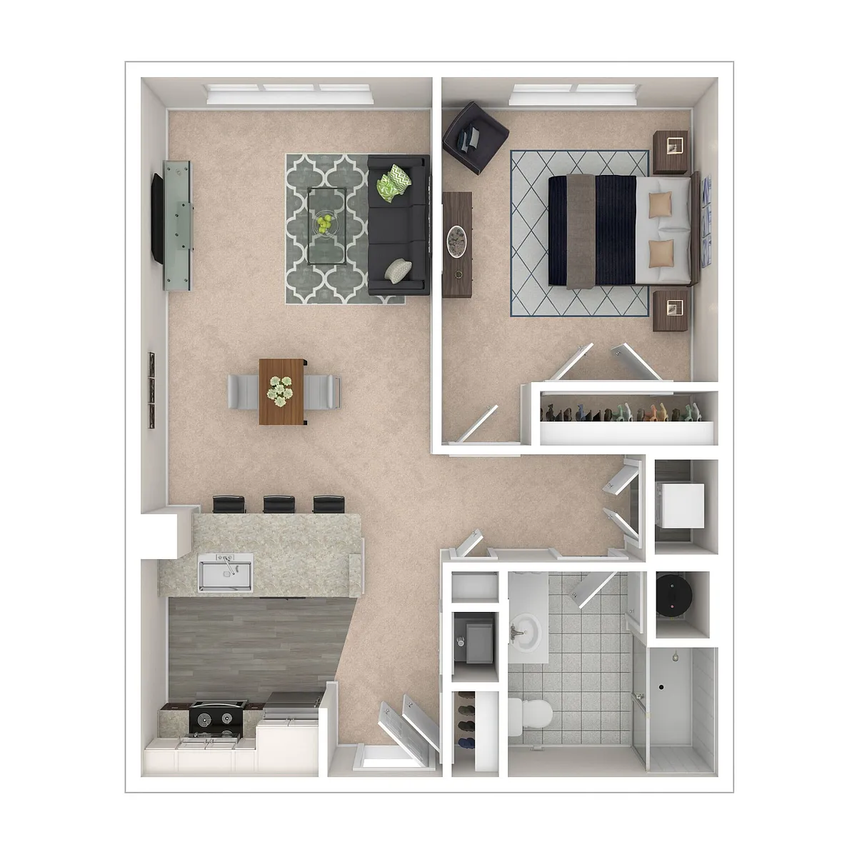 Floor plan Brand New 1 Bedroom