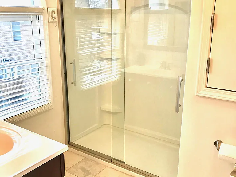 Bathroom 1 with walk-in shower