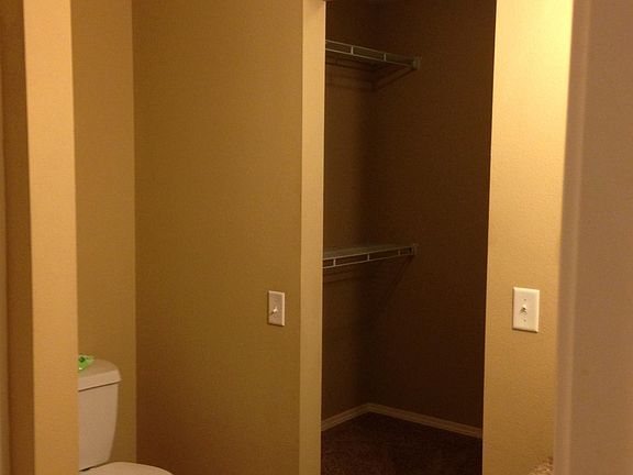 master bathroom - showing closet. It does have a shower / tub also