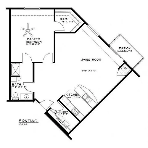 Floor plan Pontiac
