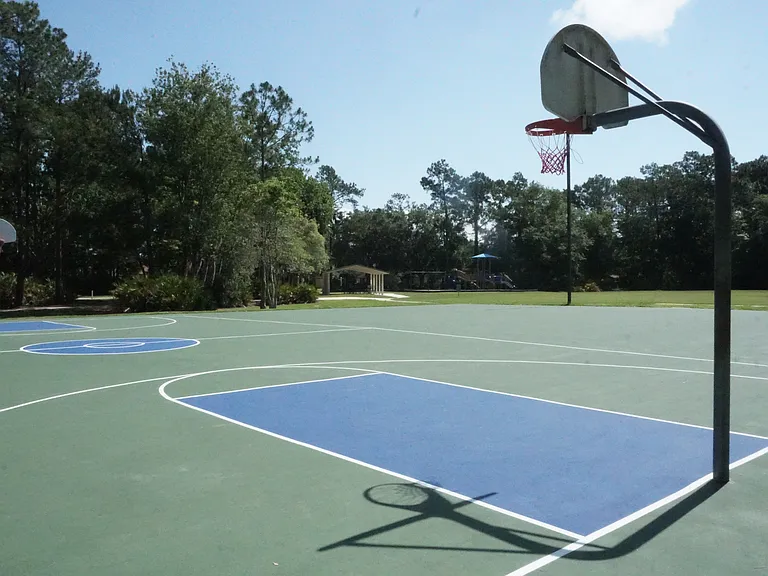 Hoops at park across the street