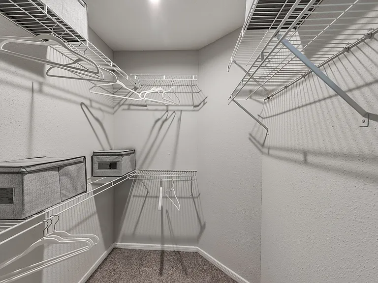 Spacious closets ensure you have a place for everything