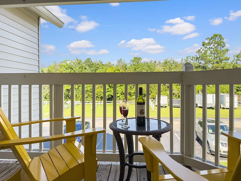 Covered Balcony Seating for 2