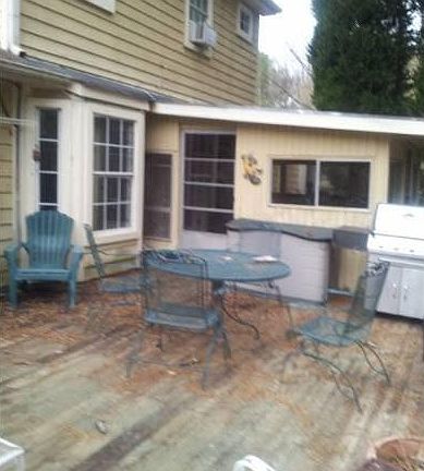 Back deck and garden room