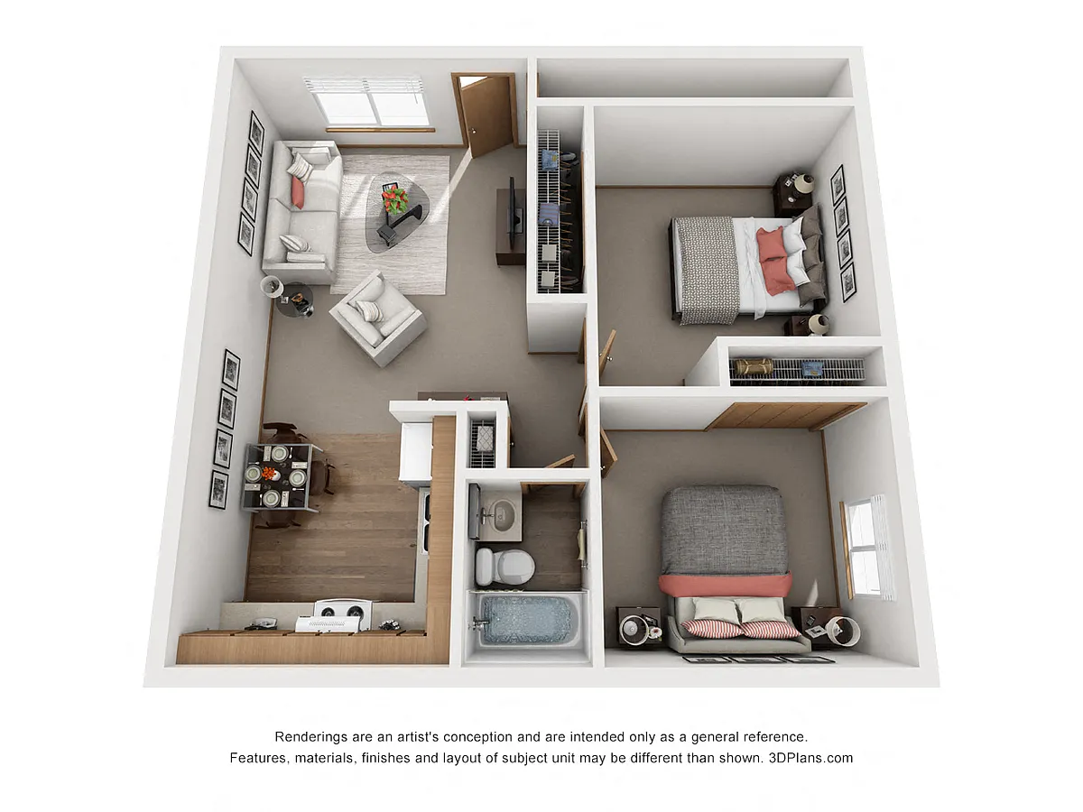 Floor plan Two Bedroom