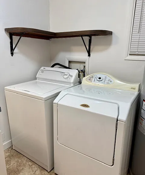 Washer and dryer included