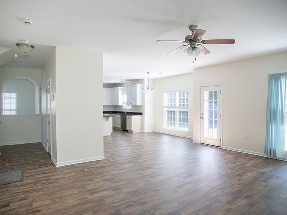 Kitchen Dining Area + Living Room