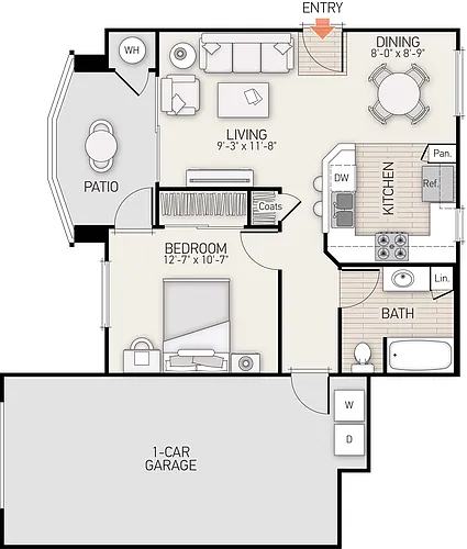 Floor plan Plan 1A