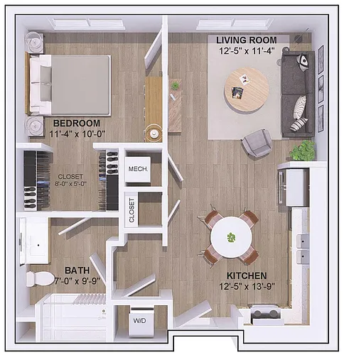Floor plan 6A-1F