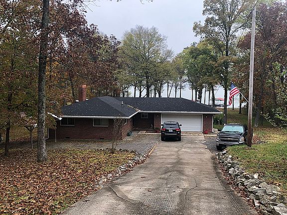 House with lake in the back