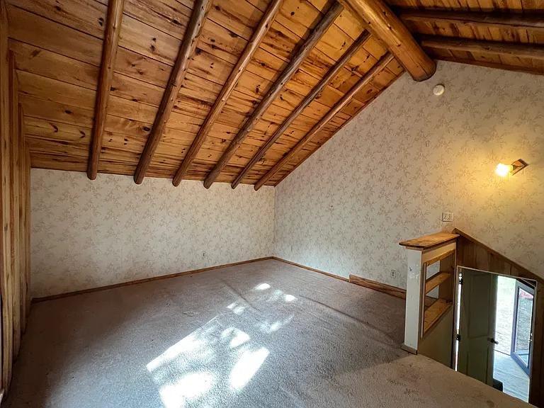 Bedroom 1 - up a small flight of steps, has large closet