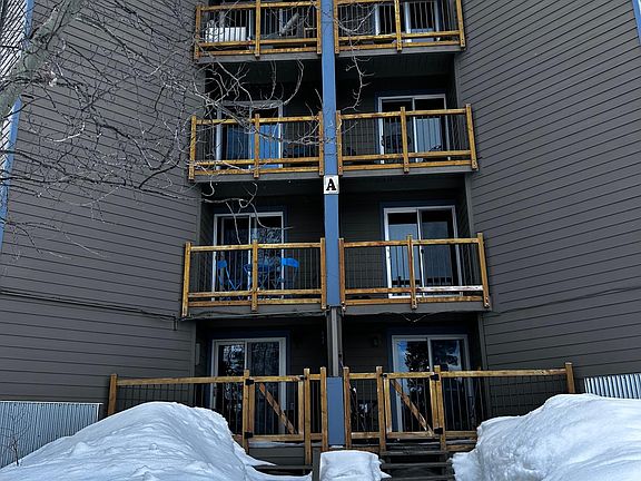 Ground floor unit. View of the building.