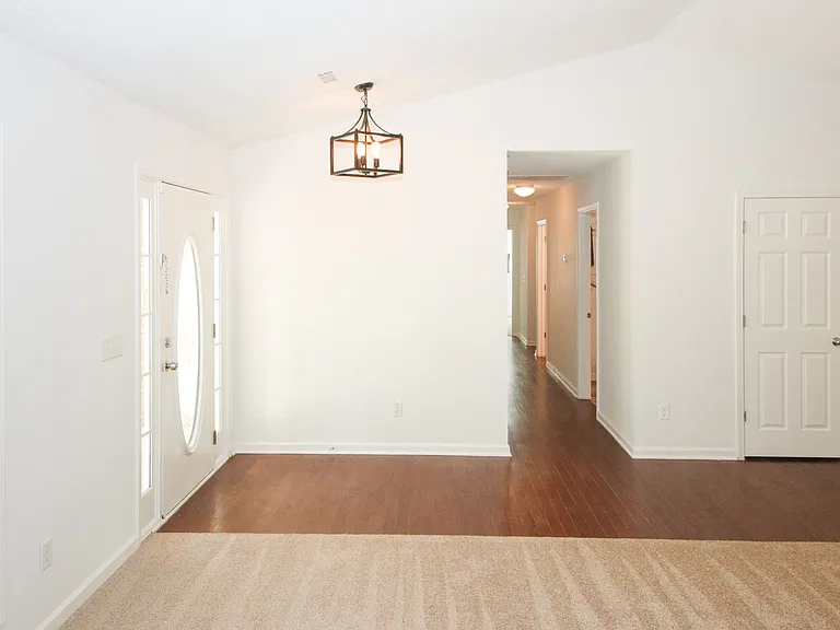 living room and entryway