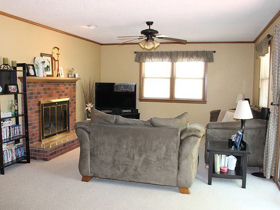 Family Room with wood burner