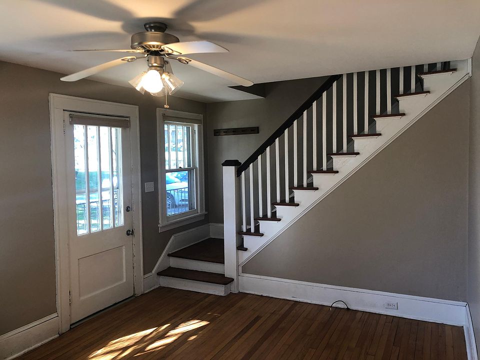 Living room looking towards the stairs.