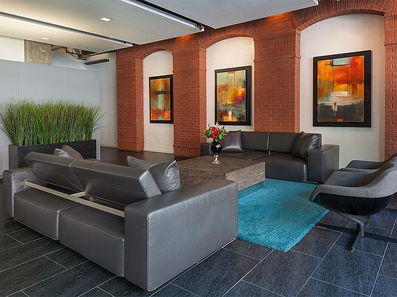 A hotel-style lobby greets you, along with free Starbucks coffee and tea