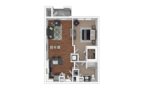 Floor plan A16 - Fuschia
