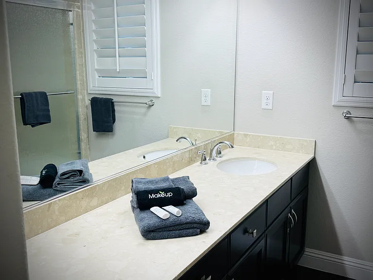 2nd Floor Bathroom has a sink & shower & tub
