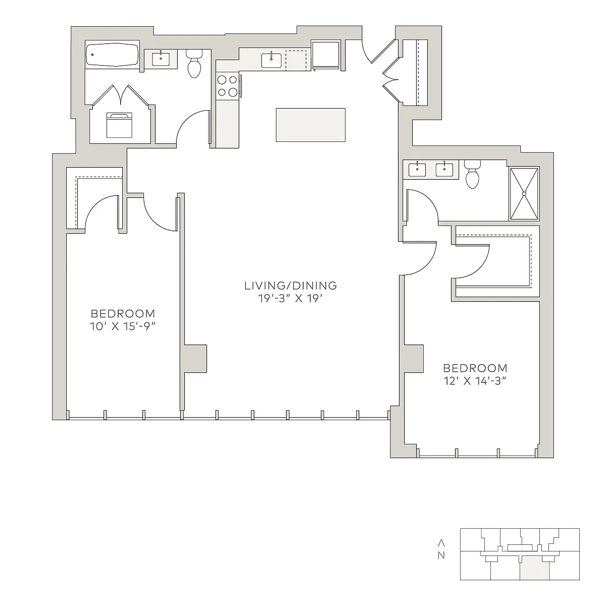Floor plan sop-2b2R