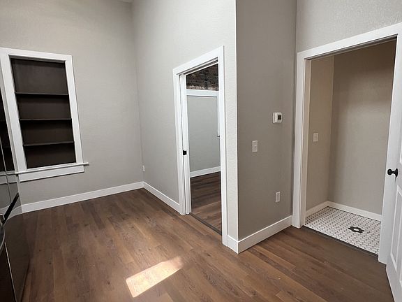 kitchen/dining/living to bedroom and bathroom