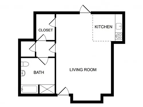 Floor plan STUDIO Grace I