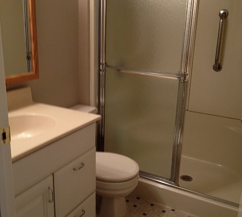 1st bathroom-Step-In shower