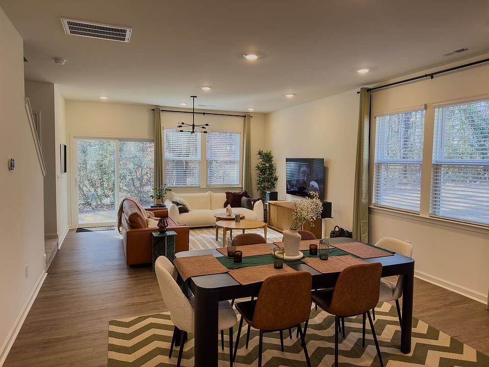 First floor - living and dining shown
