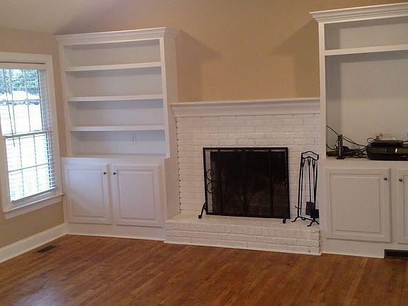Large Den Built-ins Hardwood
