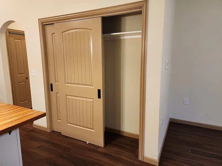 Additional storage in pantry.