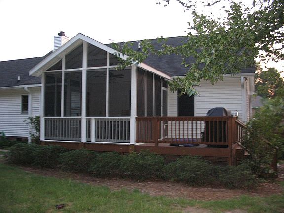 Screened porch and open deck