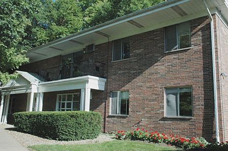 Largest unit in building Balcony view of Chagrin River