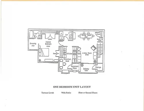 Floor plan One Bedroom