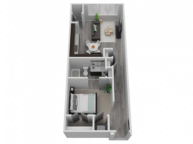 Floor plan Koi - Studio (E1)