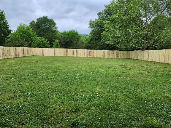 Fenced back yard