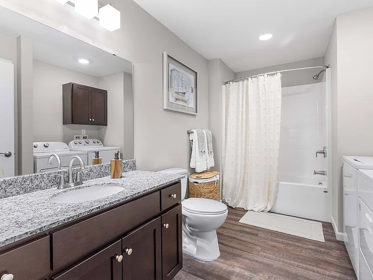 Second Bathroom and Full-Sized Laundry Hookups