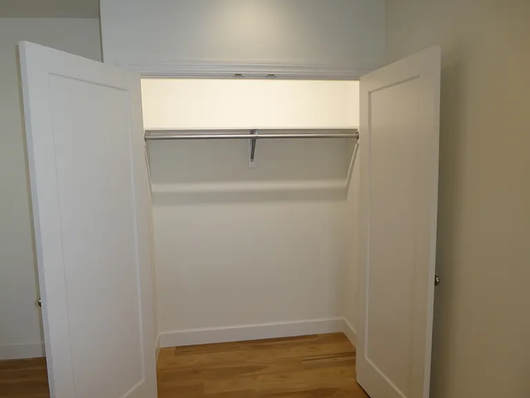 Two huge closets in master bedroom
