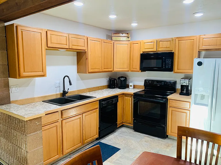 Fully stocked kitchen