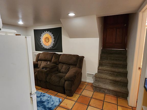 Those stairs go up to my house but it's locked and we both have privacy.