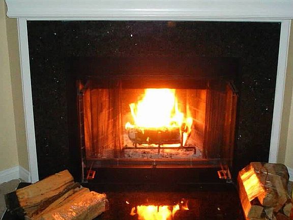 Wood burning Fireplace