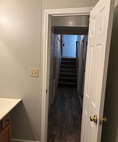 Hallway from downstairs bathroom